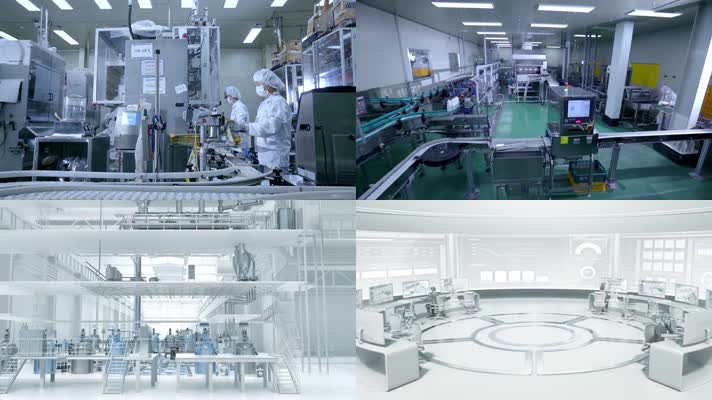 自動(dòng)化生產(chǎn)車間視頻素材